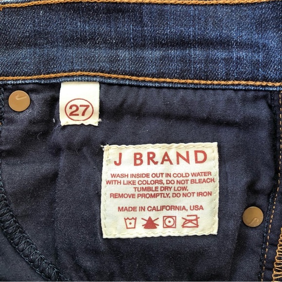 J Brand Blue Skinny Leg Jeans Classic Denim Style 811C032 Size 27 - Picture 7 of 8